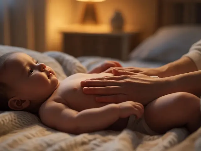 Jak na prdíky v noci? Účinné masáže pro kojence a batolata